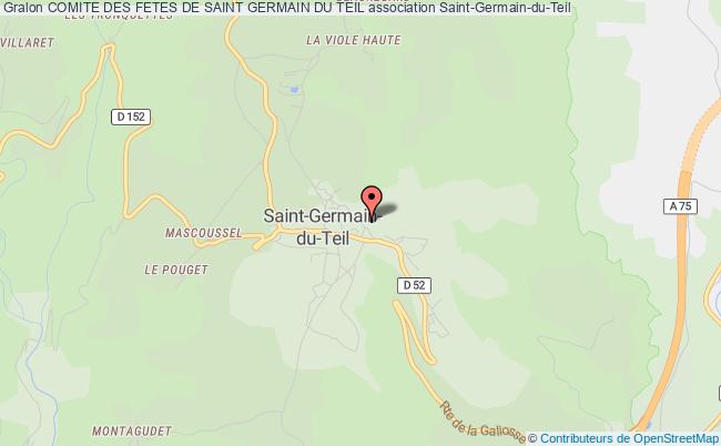 plan association Comite Des Fetes De Saint Germain Du Teil Saint-Germain-du-Teil