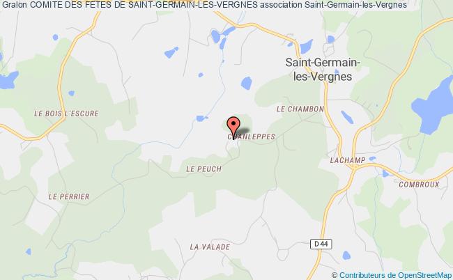 plan association Comite Des Fetes De Saint-germain-les-vergnes Saint-Germain-les-Vergnes