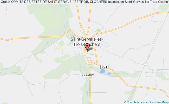 plan association Comite Des Fetes De Saint-gervais Les Trois Clochers Saint-Gervais-les-Trois-Clochers