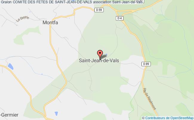 plan association Comite Des Fetes De Saint-jean-de-vals Saint-Jean-de-Vals