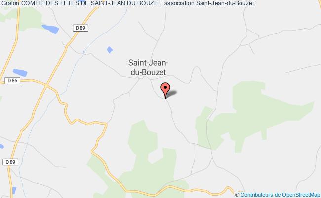 plan association Comite Des Fetes De Saint-jean Du Bouzet. Saint-Jean-du-Bouzet