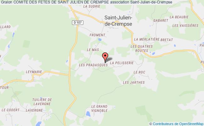 plan association Comite Des Fetes De Saint Julien De Crempse EYRAUD-CREMPS-MAURENS