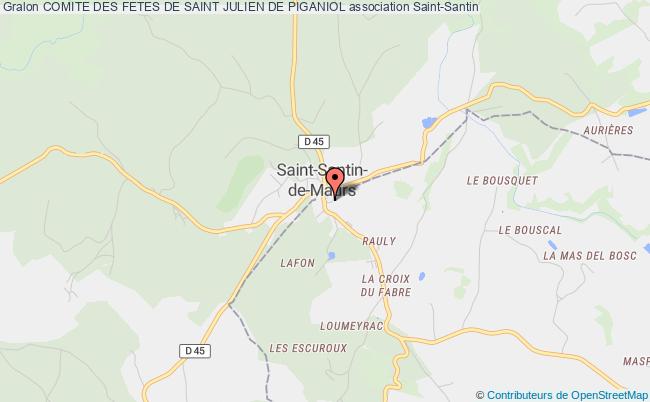 plan association Comite Des Fetes De Saint Julien De Piganiol Saint-Santin