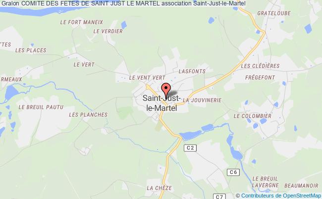 plan association Comite Des Fetes De Saint Just Le Martel Saint-Just-le-Martel