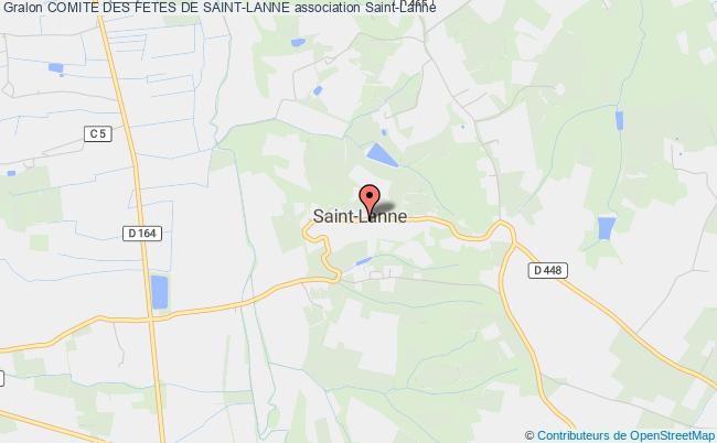 plan association Comite Des Fetes De Saint-lanne Saint-Lanne