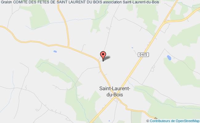 plan association Comite Des Fetes De Saint Laurent Du Bois Saint-Laurent-du-Bois