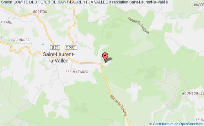 plan association Comite Des Fetes De Saint-laurent La Vallee Saint-Laurent-la-Vallée