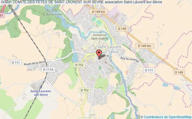 plan association Comite Des Fetes De Saint Laurent Sur Sevre Saint-Laurent-sur-Sèvre