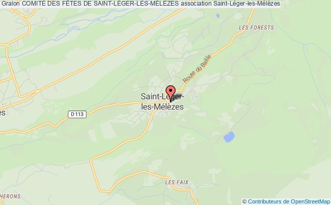 plan association ComitÉ Des FÊtes De Saint-lÉger-lÈs-mÉlÈzes Saint-Léger-les-Mélèzes