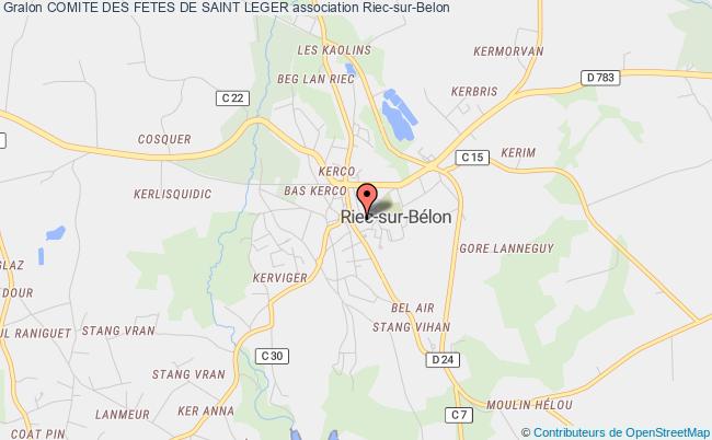 plan association Comite Des Fetes De Saint Leger Riec-sur-Belon