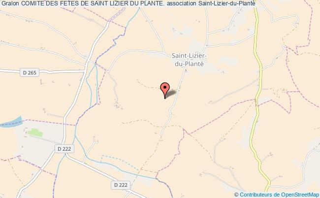 plan association Comite Des Fetes De Saint Lizier Du Plante. Saint-Lizier-du-Planté