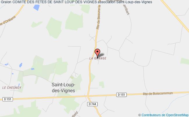 plan association Comite Des Fetes De Saint Loup Des Vignes Saint-Loup-des-Vignes