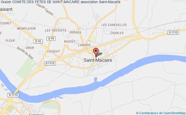 plan association Comite Des Fetes De Saint-macaire Saint-Macaire