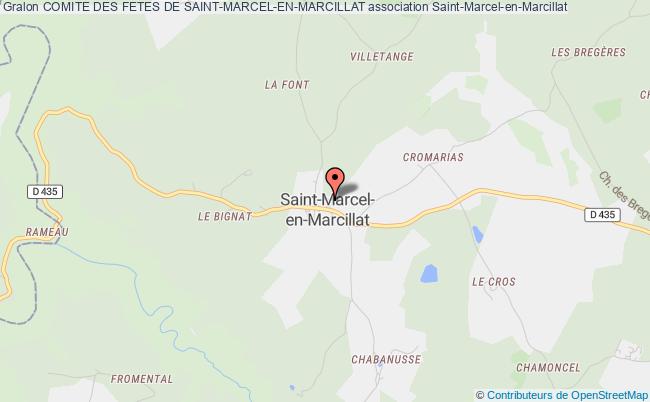 plan association Comite Des Fetes De Saint-marcel-en-marcillat Saint-Marcel-en-Marcillat