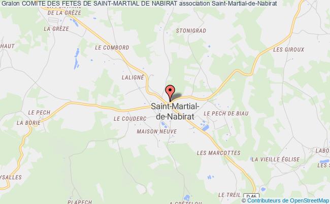 plan association Comite Des Fetes De Saint-martial De Nabirat Saint-Martial-de-Nabirat