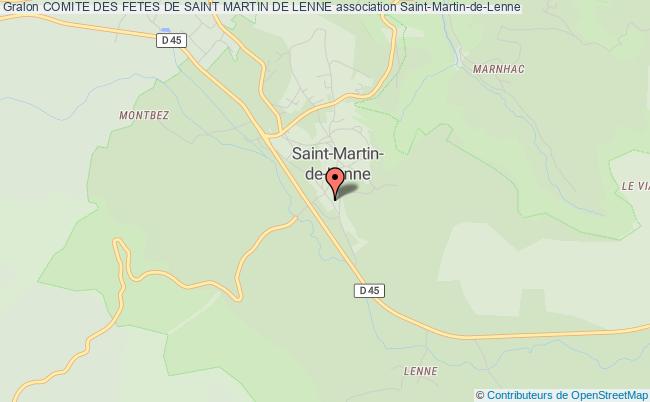 plan association Comite Des Fetes De Saint Martin De Lenne Saint-Martin-de-Lenne