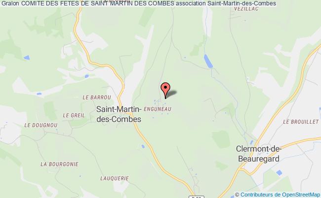 plan association Comite Des Fetes De Saint Martin Des Combes Saint-Martin-des-Combes