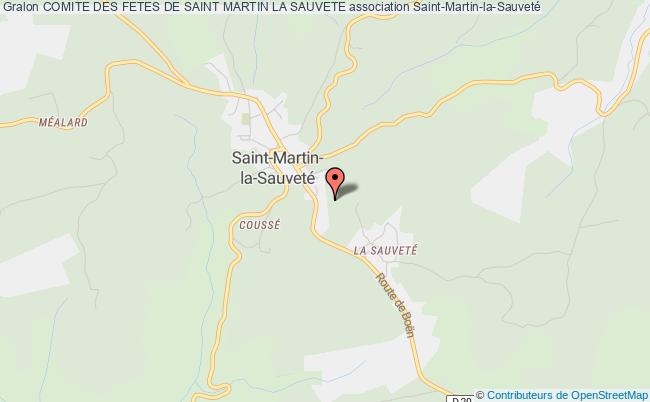 plan association Comite Des Fetes De Saint Martin La Sauvete Saint-Martin-la-Sauveté