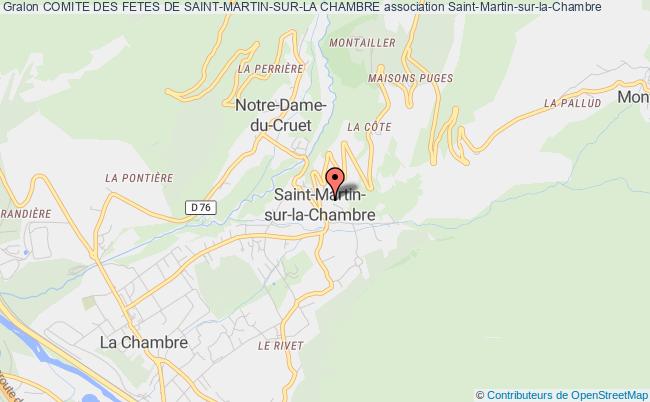 plan association Comite Des Fetes De Saint-martin-sur-la Chambre Saint-Martin-sur-la-Chambre