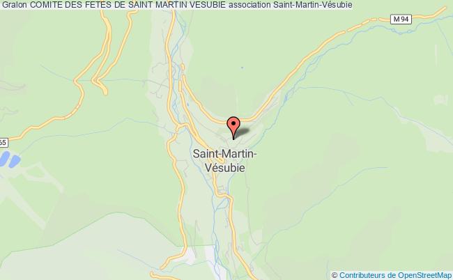 plan association Comite Des Fetes De Saint Martin Vesubie Saint-Martin-Vésubie
