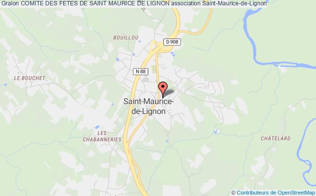 plan association Comite Des Fetes De Saint Maurice De Lignon Saint-Maurice-de-Lignon