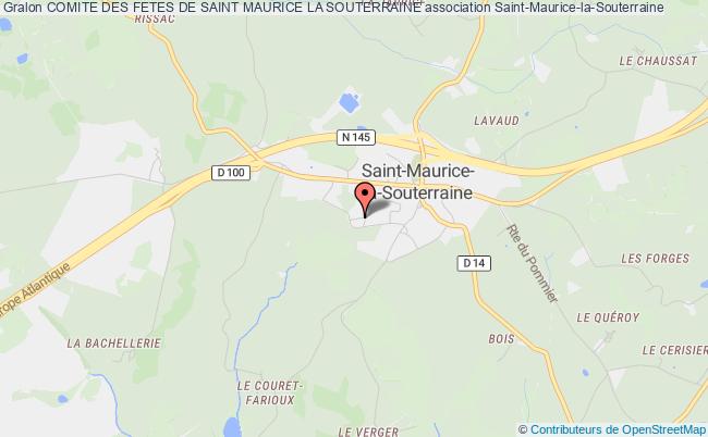 plan association Comite Des Fetes De Saint Maurice La Souterraine Saint-Maurice-la-Souterraine