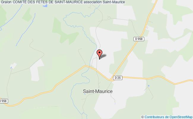plan association Comite Des Fetes De Saint-maurice Saint-Maurice