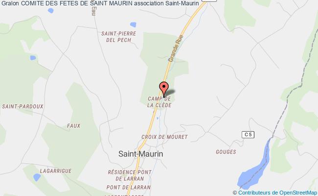 plan association Comite Des Fetes De Saint Maurin Saint-Maurin