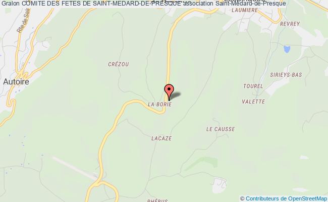plan association Comite Des Fetes De Saint-medard-de-presque Saint-Médard-de-Presque