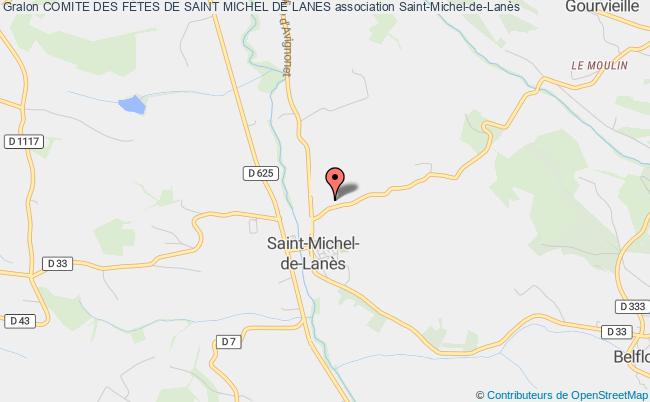 plan association Comite Des Fetes De Saint Michel De Lanes Saint-Michel-de-Lanès