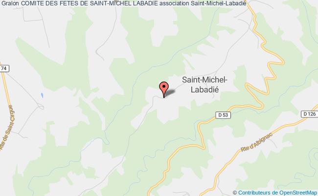 plan association Comite Des Fetes De Saint-michel Labadie Saint-Michel-Labadié