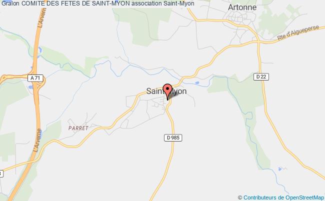 plan association Comite Des Fetes De Saint-myon Saint-Myon