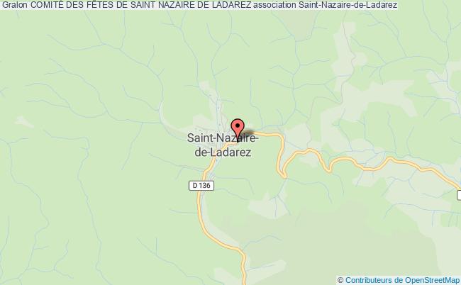 plan association ComitÉ Des FÊtes De Saint Nazaire De Ladarez Saint-Nazaire-de-Ladarez