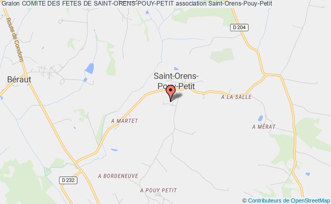 plan association Comite Des Fetes De Saint-orens-pouy-petit Saint-Orens-Pouy-Petit