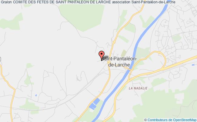 plan association Comite Des Fetes De Saint Pantaleon De Larche Saint-Pantaléon-de-Larche
