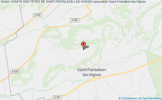 plan association Comite Des Fetes De Saint-pantaleon-les-vignes Saint-Pantaléon-les-Vignes