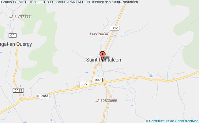 plan association Comite Des Fetes De Saint-pantaleon. Saint-Pantaléon