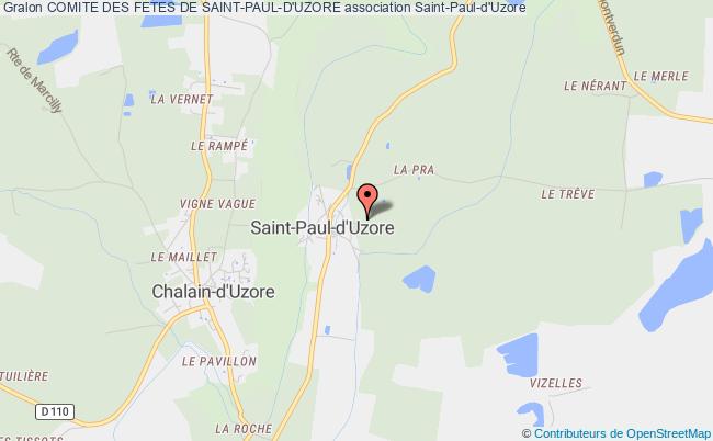 plan association Comite Des Fetes De Saint-paul-d'uzore Saint-Paul-d'Uzore