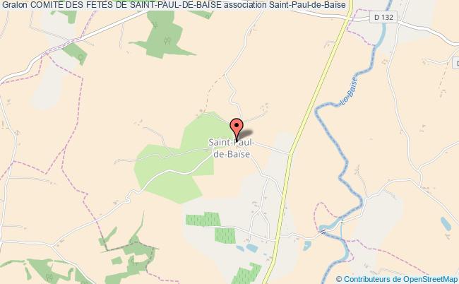 plan association Comite Des Fetes De Saint-paul-de-baise Saint-Paul-de-Baïse