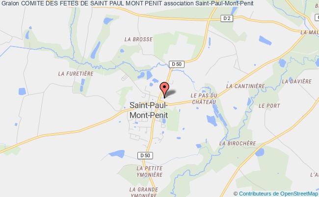 plan association Comite Des Fetes De Saint Paul Mont Penit Saint-Paul-Mont-Penit