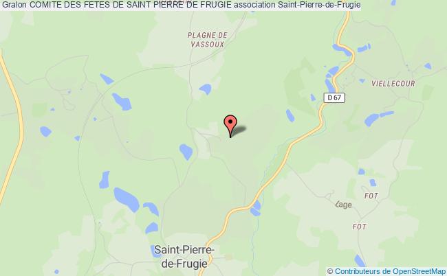 plan association Comite Des Fetes De Saint Pierre De Frugie Saint-Pierre-de-Frugie