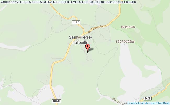 plan association Comite Des Fetes De Saint-pierre-lafeuille. Saint-Pierre-Lafeuille