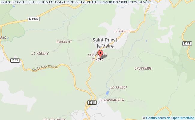 plan association Comite Des Fetes De Saint-priest-la-vetre Saint-Priest-la-Vêtre