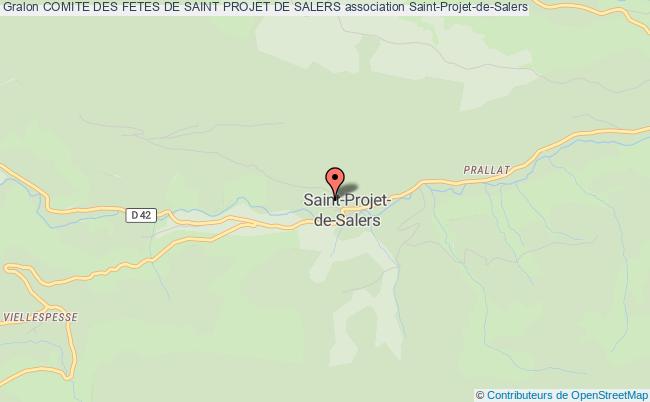 plan association Comite Des Fetes De Saint Projet De Salers Saint-Projet-de-Salers