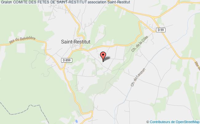 plan association Comite Des Fetes De Saint-restitut Saint-Restitut