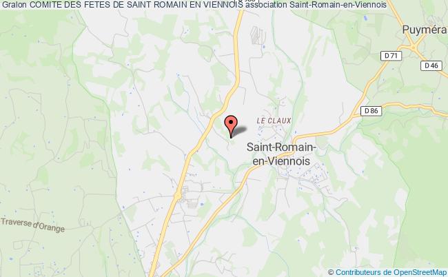 plan association Comite Des Fetes De Saint Romain En Viennois Saint-Romain-en-Viennois