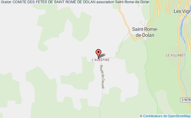 plan association Comite Des Fetes De Saint Rome De Dolan MASSEGROS CAUSSES GORGES