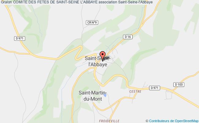 plan association Comite Des Fetes De Saint-seine L'abbaye Saint-Seine-l'Abbaye