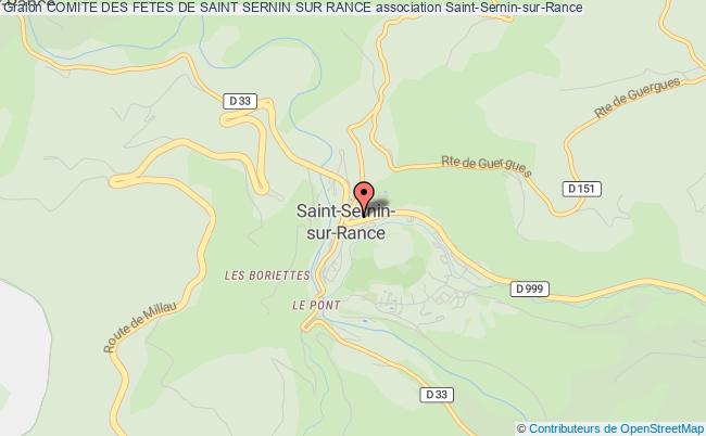 plan association Comite Des Fetes De Saint Sernin Sur Rance Saint-Sernin-sur-Rance