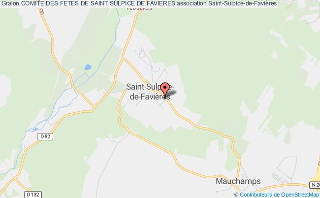 plan association Comite Des Fetes De Saint Sulpice De Favieres Saint-Sulpice-de-Favières